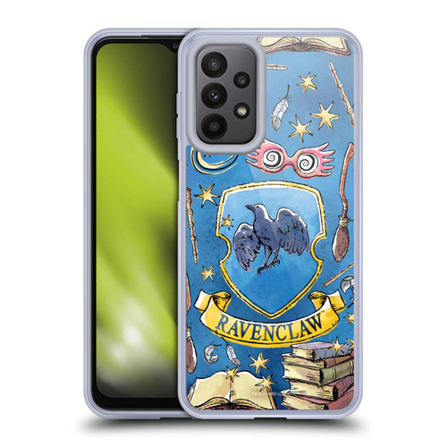 Harry Potter Deathly Hallows XIII Ravenclaw Pattern Soft Gel Case for Samsung Galaxy A23 / 5G (2022)