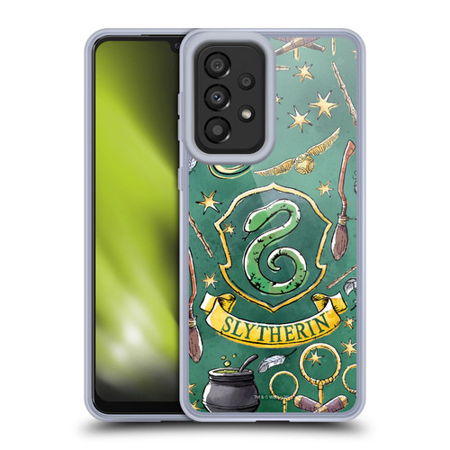 Harry Potter Deathly Hallows XIII Slytherin Pattern Soft Gel Case for Samsung Galaxy A33 5G (2022)