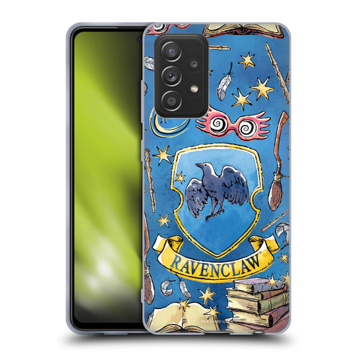 Harry Potter Deathly Hallows XIII Ravenclaw Pattern Soft Gel Case for Samsung Galaxy A52 / A52s / 5G (2021)
