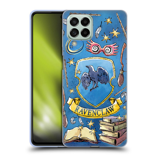 Harry Potter Deathly Hallows XIII Ravenclaw Pattern Soft Gel Case for Samsung Galaxy M53 (2022)