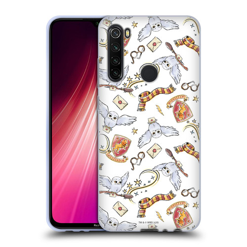 Harry Potter Deathly Hallows XIII Hedwig Owl Pattern Soft Gel Case for Xiaomi Redmi Note 8T