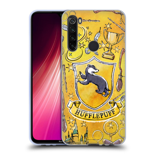 Harry Potter Deathly Hallows XIII Hufflepuff Pattern Soft Gel Case for Xiaomi Redmi Note 8T