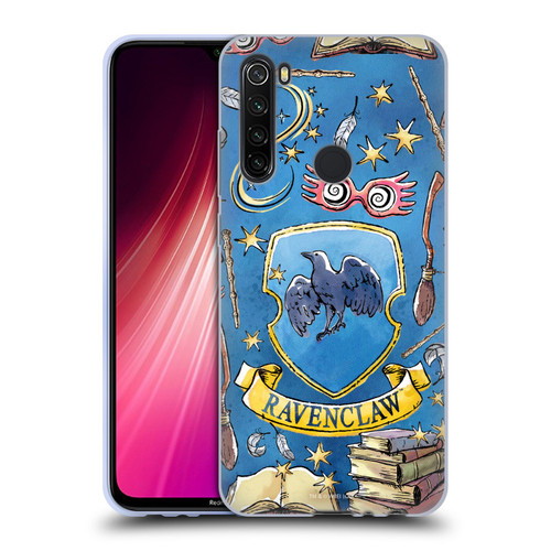 Harry Potter Deathly Hallows XIII Ravenclaw Pattern Soft Gel Case for Xiaomi Redmi Note 8T