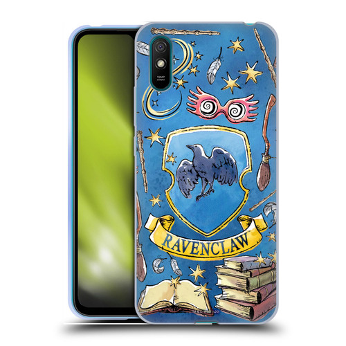 Harry Potter Deathly Hallows XIII Ravenclaw Pattern Soft Gel Case for Xiaomi Redmi 9A / Redmi 9AT