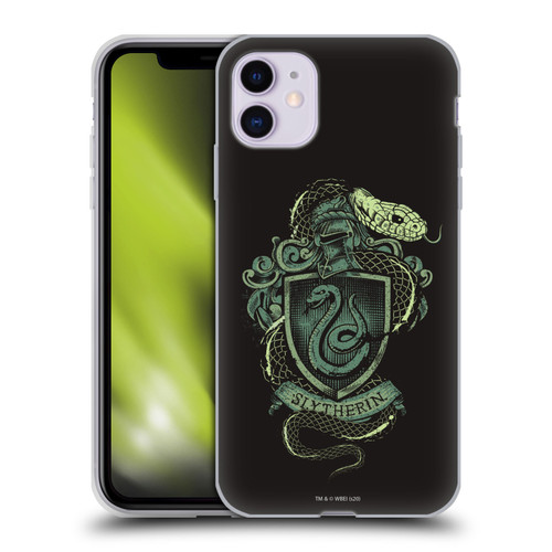 Harry Potter Deathly Hallows XIV Slytherin Soft Gel Case for Apple iPhone 11