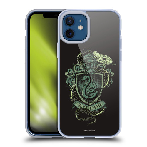 Harry Potter Deathly Hallows XIV Slytherin Soft Gel Case for Apple iPhone 12 / iPhone 12 Pro