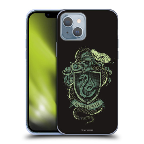 Harry Potter Deathly Hallows XIV Slytherin Soft Gel Case for Apple iPhone 14
