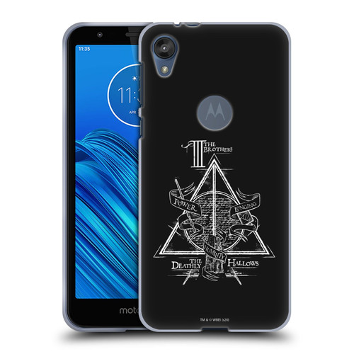 Harry Potter Deathly Hallows XIV Triangle Symbol Soft Gel Case for Motorola Moto E6