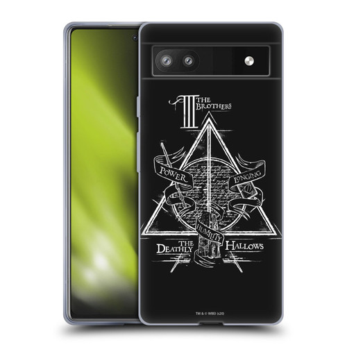 Harry Potter Deathly Hallows XIV Triangle Symbol Soft Gel Case for Google Pixel 6a