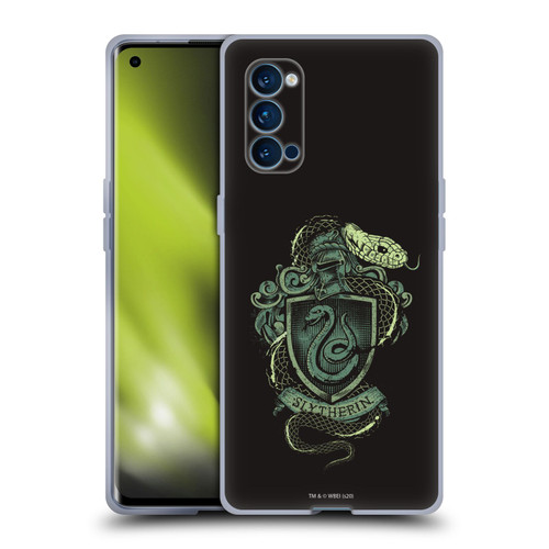 Harry Potter Deathly Hallows XIV Slytherin Soft Gel Case for OPPO Reno 4 Pro 5G