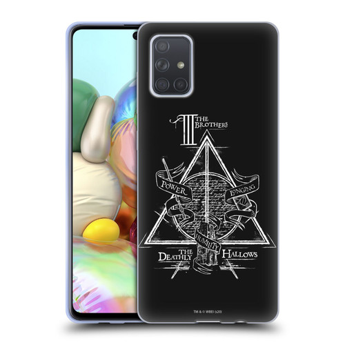 Harry Potter Deathly Hallows XIV Triangle Symbol Soft Gel Case for Samsung Galaxy A71 (2019)