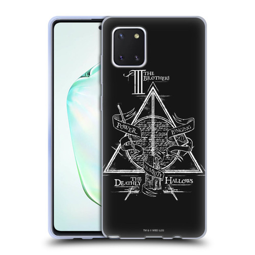 Harry Potter Deathly Hallows XIV Triangle Symbol Soft Gel Case for Samsung Galaxy Note10 Lite