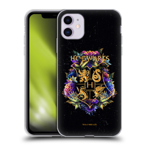 Harry Potter Deathly Hallows XXXI Hogwarts Crest 1 Soft Gel Case for Apple iPhone 11