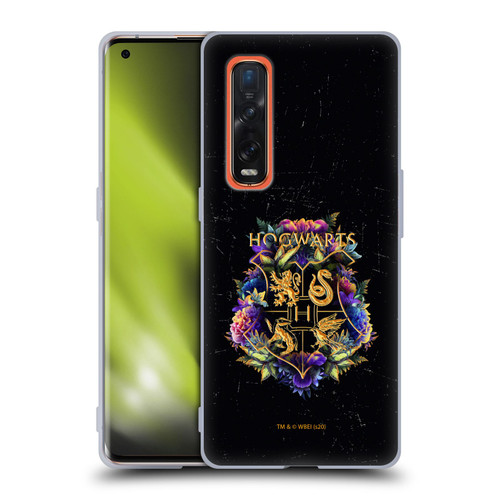 Harry Potter Deathly Hallows XXXI Hogwarts Crest 1 Soft Gel Case for OPPO Find X2 Pro 5G