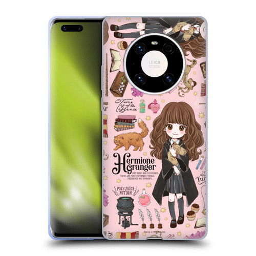 Harry Potter Deathly Hallows XXXVII Hermione Pattern Soft Gel Case for Huawei Mate 40 Pro 5G
