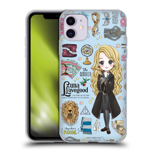 Harry Potter Deathly Hallows XXXVII Luna Pattern Soft Gel Case for Apple iPhone 11