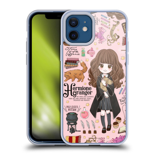Harry Potter Deathly Hallows XXXVII Hermione Pattern Soft Gel Case for Apple iPhone 12 / iPhone 12 Pro