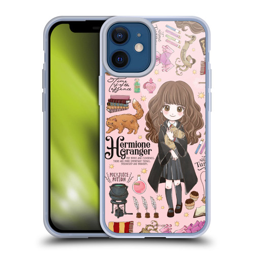 Harry Potter Deathly Hallows XXXVII Hermione Pattern Soft Gel Case for Apple iPhone 12 Mini