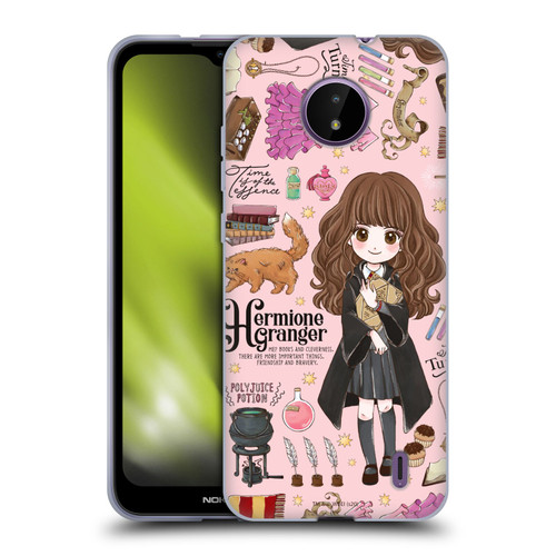 Harry Potter Deathly Hallows XXXVII Hermione Pattern Soft Gel Case for Nokia C10 / C20