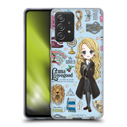 Harry Potter Deathly Hallows XXXVII Luna Pattern Soft Gel Case for Samsung Galaxy A52 / A52s / 5G (2021)