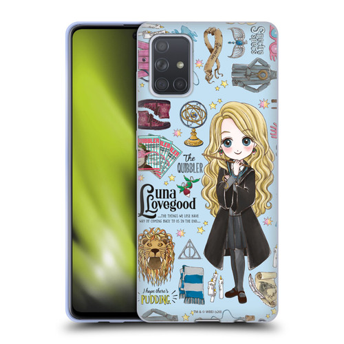 Harry Potter Deathly Hallows XXXVII Luna Pattern Soft Gel Case for Samsung Galaxy A71 (2019)