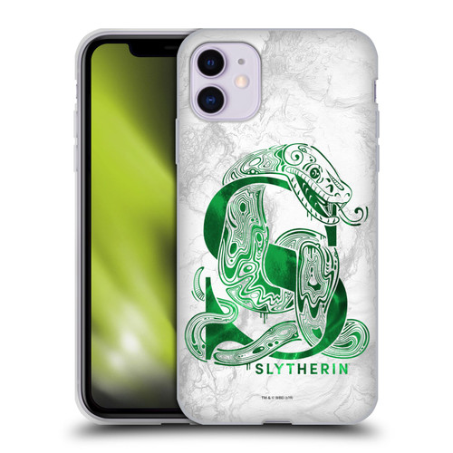 Harry Potter Deathly Hallows IX Slytherin Aguamenti Soft Gel Case for Apple iPhone 11