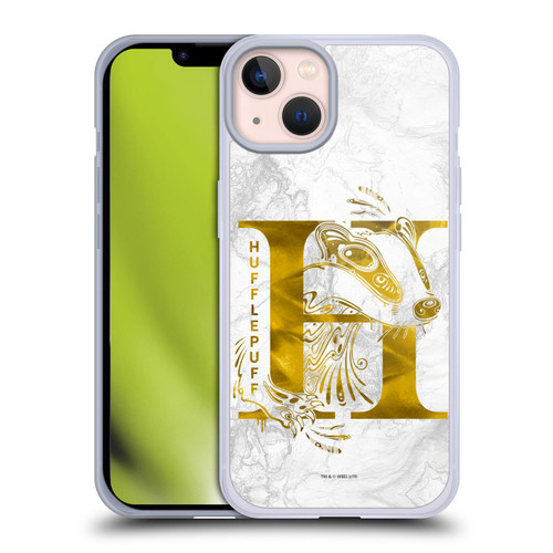 Harry Potter Deathly Hallows IX Hufflepuff Aguamenti Soft Gel Case for Apple iPhone 13 & MagSafe
