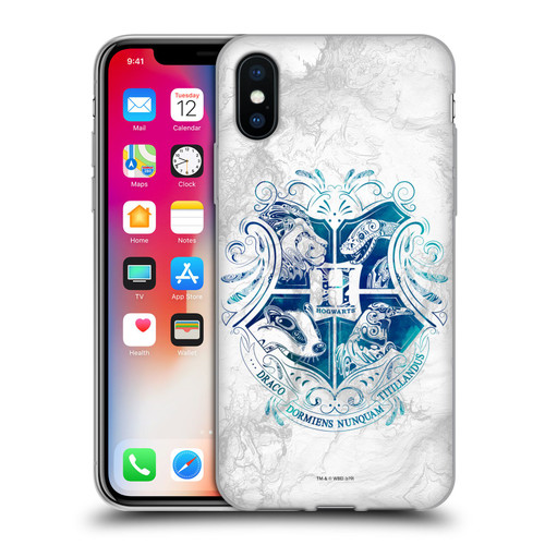 Harry Potter Deathly Hallows IX Hogwarts Aguamenti Soft Gel Case for Apple iPhone X / iPhone XS