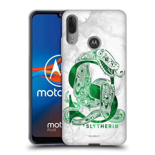 Harry Potter Deathly Hallows IX Slytherin Aguamenti Soft Gel Case for Motorola Moto E6 Plus