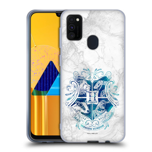 Harry Potter Deathly Hallows IX Hogwarts Aguamenti Soft Gel Case for Samsung Galaxy M30s (2019)/M21 (2020)