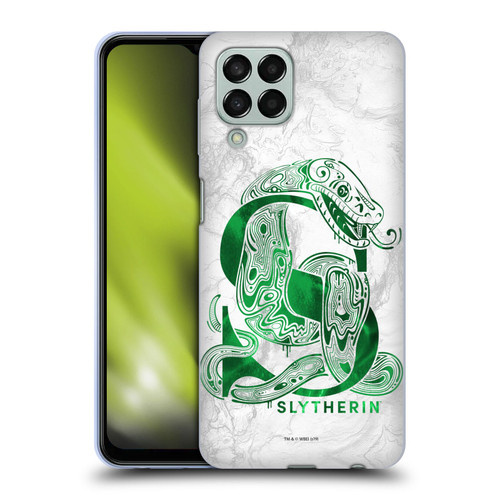 Harry Potter Deathly Hallows IX Slytherin Aguamenti Soft Gel Case for Samsung Galaxy M33 (2022)