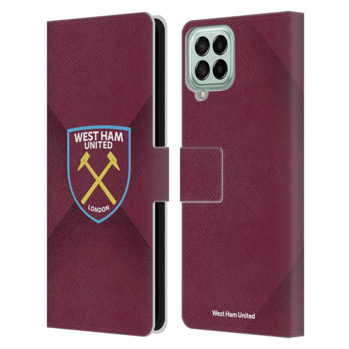West Ham United FC Crest Gradient Leather Book Wallet Case Cover For Samsung Galaxy M33 (2022)