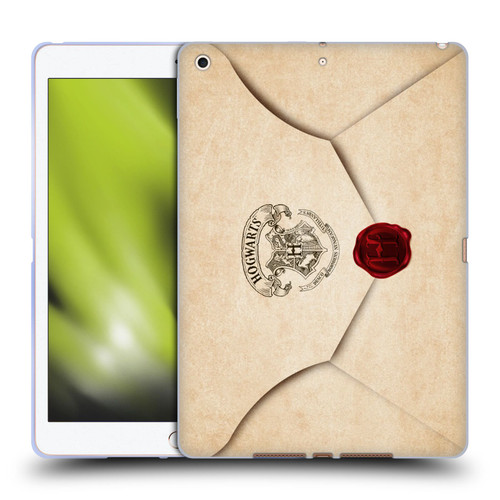 Harry Potter Hogwarts Letter Envelope Acceptance Parchment Soft Gel Case for Apple iPad 10.2 2019/2020/2021