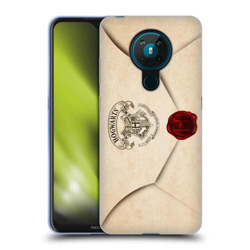 Harry Potter Hogwarts Letter Envelope Acceptance Parchment Soft Gel Case for Nokia 5.3