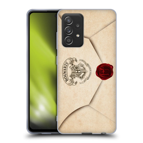 Harry Potter Hogwarts Letter Envelope Acceptance Parchment Soft Gel Case for Samsung Galaxy A52 / A52s / 5G (2021)