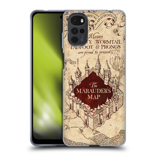 Harry Potter Prisoner Of Azkaban II The Marauder's Map Soft Gel Case for Motorola Moto G22