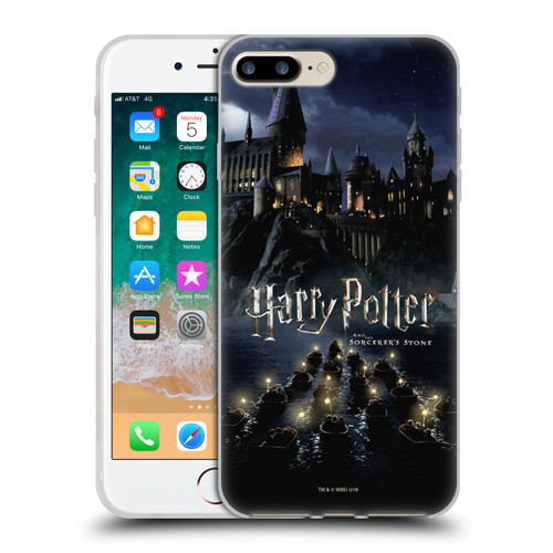 Harry Potter Sorcerer's Stone II Castle Soft Gel Case for Apple iPhone 7 Plus / iPhone 8 Plus