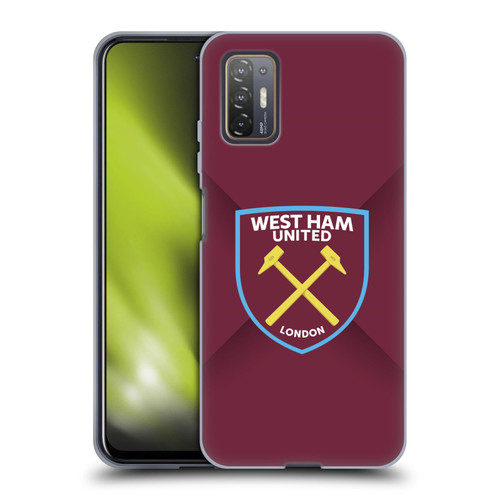 West Ham United FC Crest Gradient Soft Gel Case for HTC Desire 21 Pro 5G