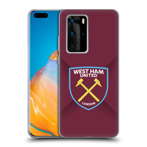 West Ham United FC Crest Gradient Soft Gel Case for Huawei P40 Pro / P40 Pro Plus 5G