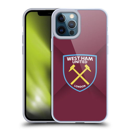 West Ham United FC Crest Gradient Soft Gel Case for Apple iPhone 12 Pro Max