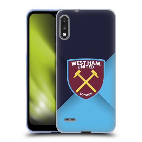 West Ham United FC Crest Blue Gradient Soft Gel Case for LG K22