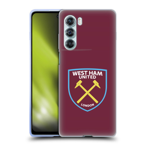 West Ham United FC Crest Full Colour Soft Gel Case for Motorola Edge S30 / Moto G200 5G