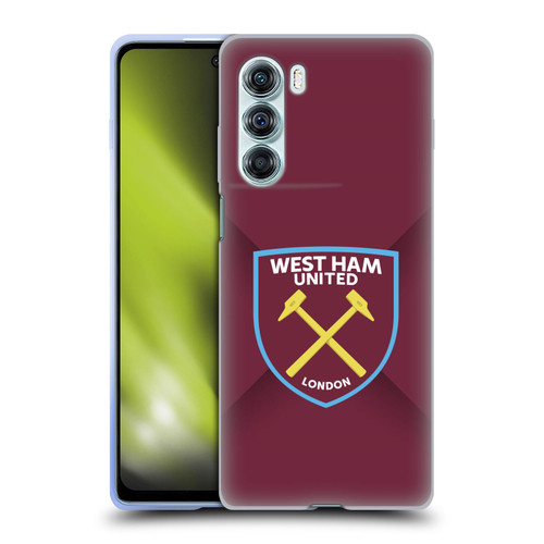 West Ham United FC Crest Gradient Soft Gel Case for Motorola Edge S30 / Moto G200 5G