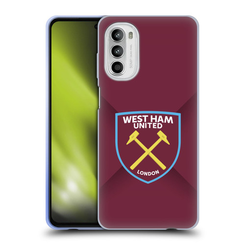 West Ham United FC Crest Gradient Soft Gel Case for Motorola Moto G52