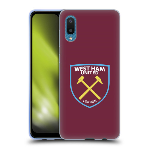 West Ham United FC Crest Full Colour Soft Gel Case for Samsung Galaxy A02/M02 (2021)