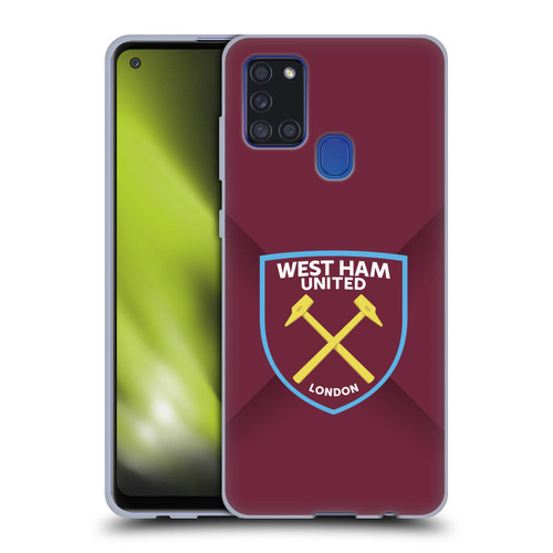 West Ham United FC Crest Gradient Soft Gel Case for Samsung Galaxy A21s (2020)