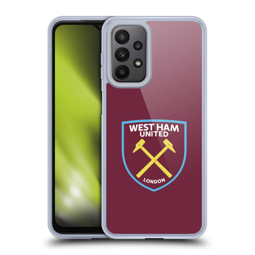 West Ham United FC Crest Full Colour Soft Gel Case for Samsung Galaxy A23 / 5G (2022)