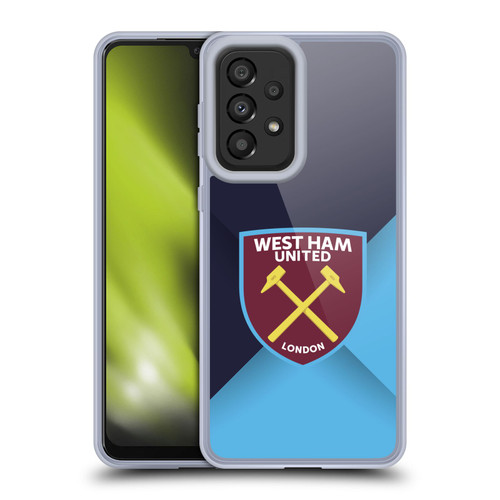 West Ham United FC Crest Blue Gradient Soft Gel Case for Samsung Galaxy A33 5G (2022)