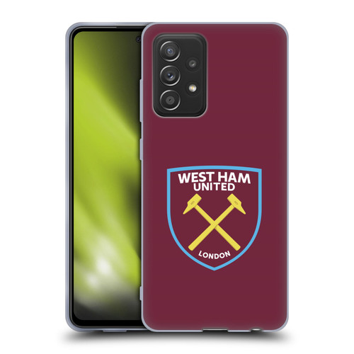 West Ham United FC Crest Full Colour Soft Gel Case for Samsung Galaxy A52 / A52s / 5G (2021)