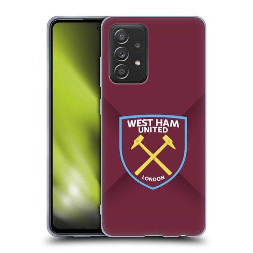 West Ham United FC Crest Gradient Soft Gel Case for Samsung Galaxy A52 / A52s / 5G (2021)